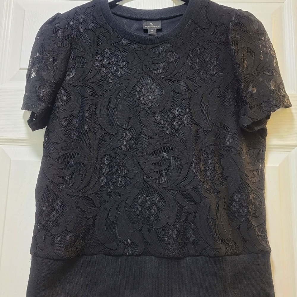 NWT Worthington lace blouse S